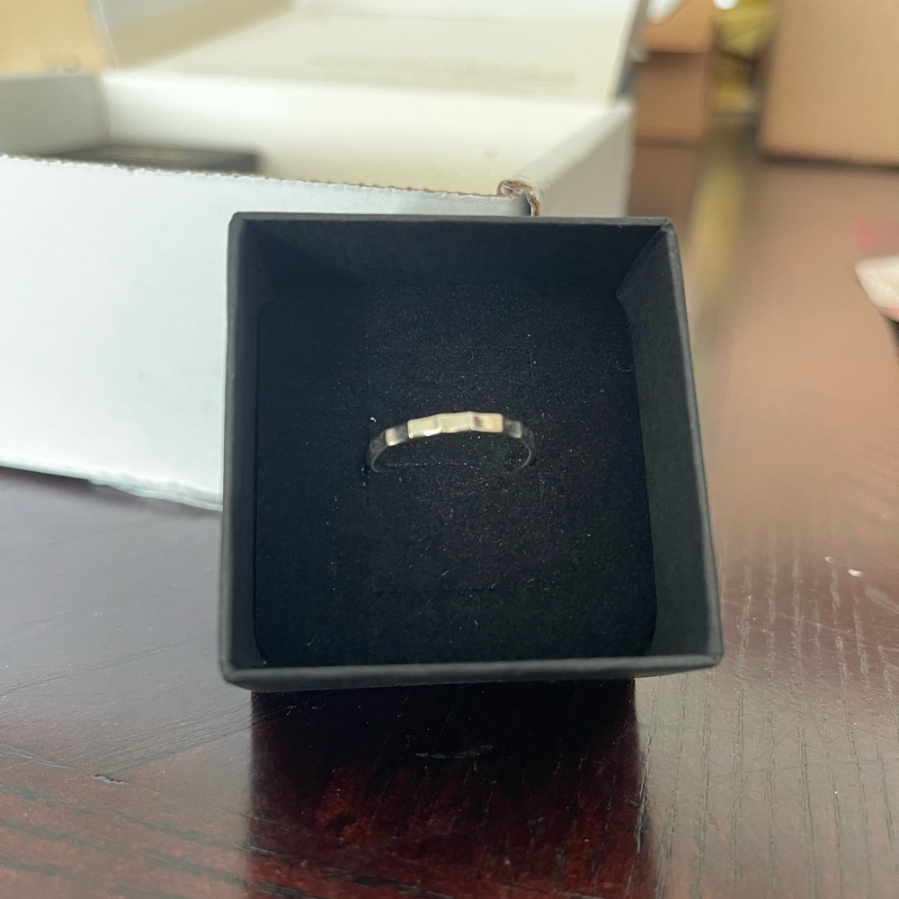 Catbird Elegant Silver Fluted Band - Picture 2 of 4